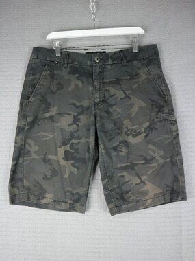 Fox Racing Camo Cotton Shorts Faded Mens Size 34W